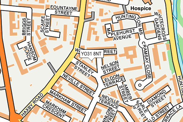 YO31 8NT map - OS OpenMap – Local (Ordnance Survey)