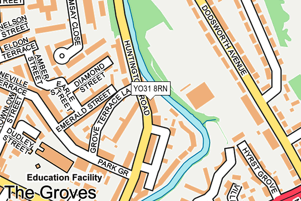 YO31 8RN map - OS OpenMap – Local (Ordnance Survey)