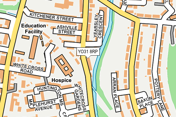 YO31 8RP map - OS OpenMap – Local (Ordnance Survey)