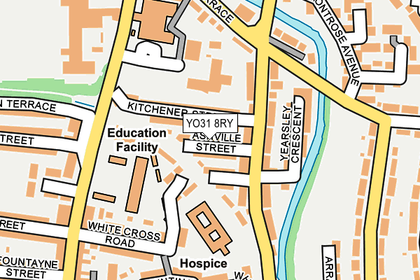 YO31 8RY map - OS OpenMap – Local (Ordnance Survey)