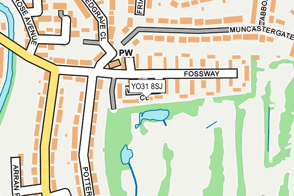 YO31 8SJ map - OS OpenMap – Local (Ordnance Survey)