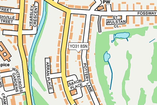 YO31 8SN map - OS OpenMap – Local (Ordnance Survey)