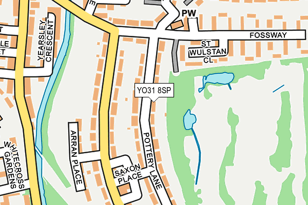 YO31 8SP map - OS OpenMap – Local (Ordnance Survey)