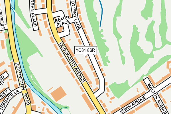 YO31 8SR map - OS OpenMap – Local (Ordnance Survey)