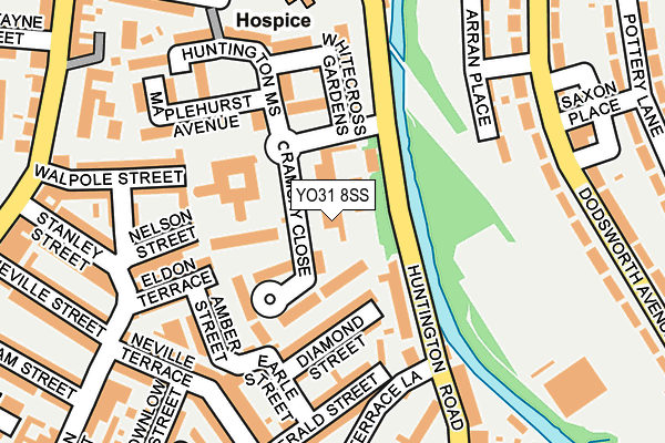 YO31 8SS map - OS OpenMap – Local (Ordnance Survey)