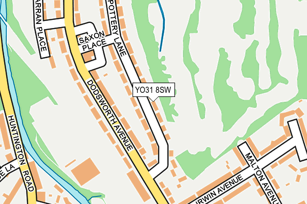 YO31 8SW map - OS OpenMap – Local (Ordnance Survey)