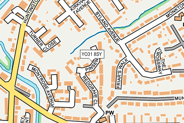 YO31 8SY map - OS OpenMap – Local (Ordnance Survey)