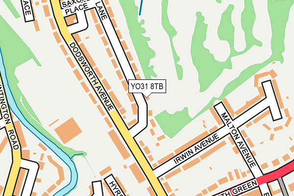 YO31 8TB map - OS OpenMap – Local (Ordnance Survey)