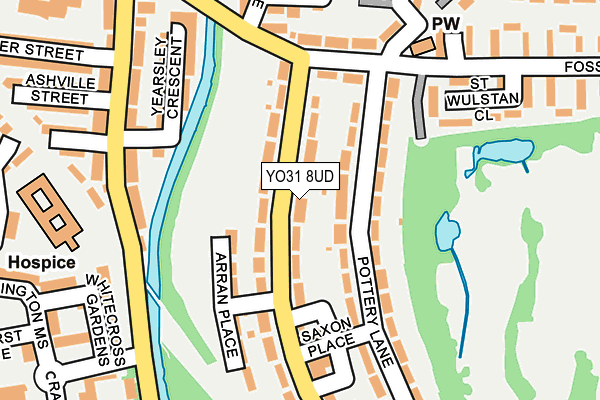 YO31 8UD map - OS OpenMap – Local (Ordnance Survey)