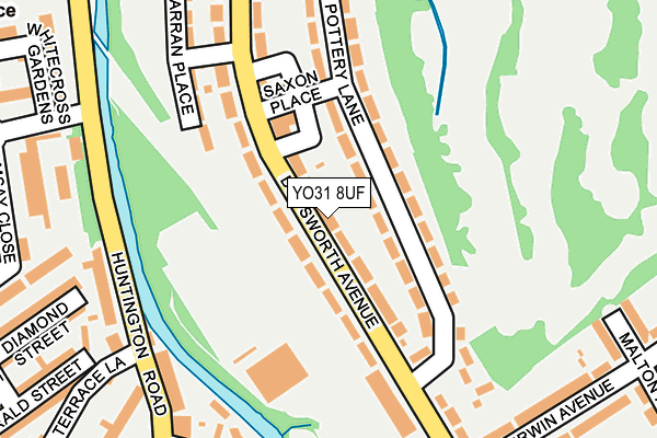 YO31 8UF map - OS OpenMap – Local (Ordnance Survey)