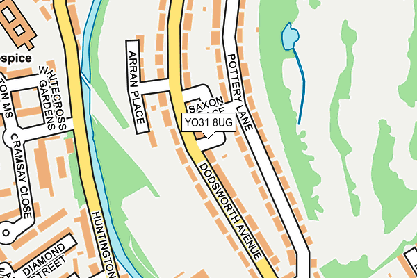 YO31 8UG map - OS OpenMap – Local (Ordnance Survey)