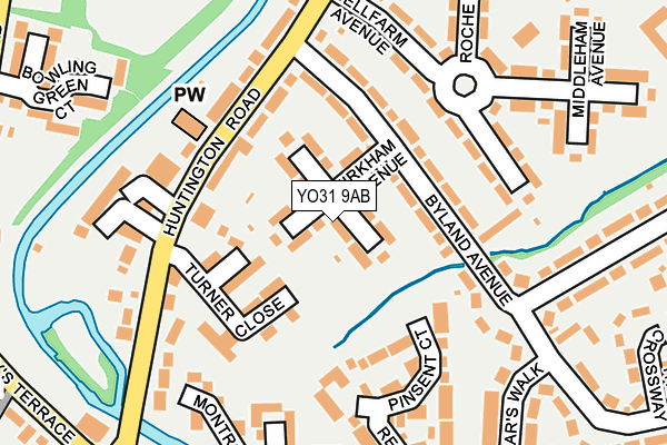 YO31 9AB map - OS OpenMap – Local (Ordnance Survey)