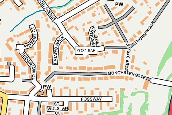 YO31 9AF map - OS OpenMap – Local (Ordnance Survey)