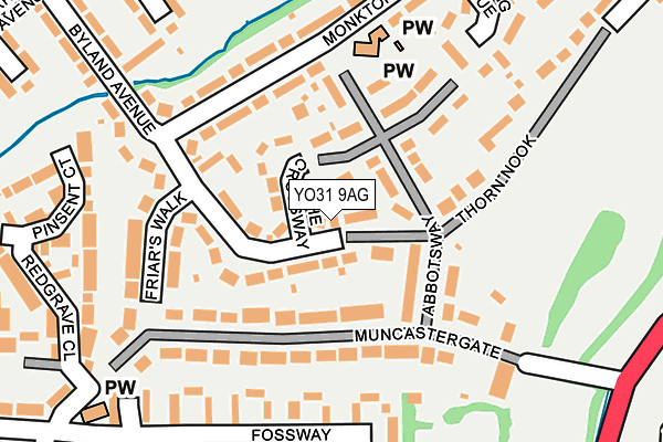 YO31 9AG map - OS OpenMap – Local (Ordnance Survey)