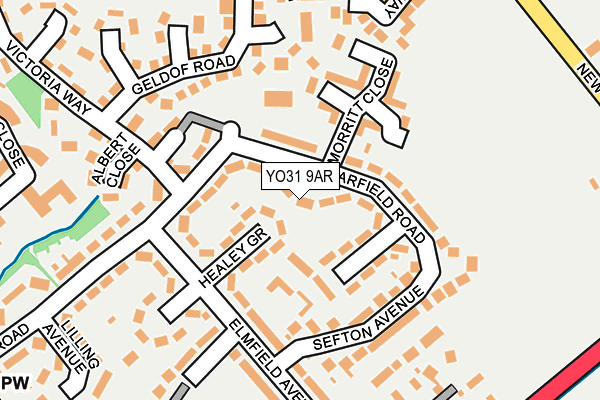 YO31 9AR map - OS OpenMap – Local (Ordnance Survey)