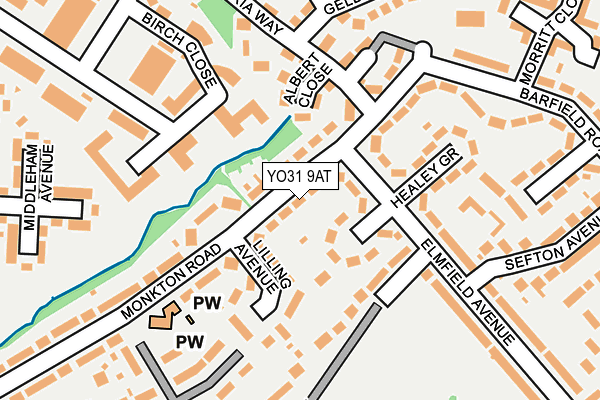 YO31 9AT map - OS OpenMap – Local (Ordnance Survey)