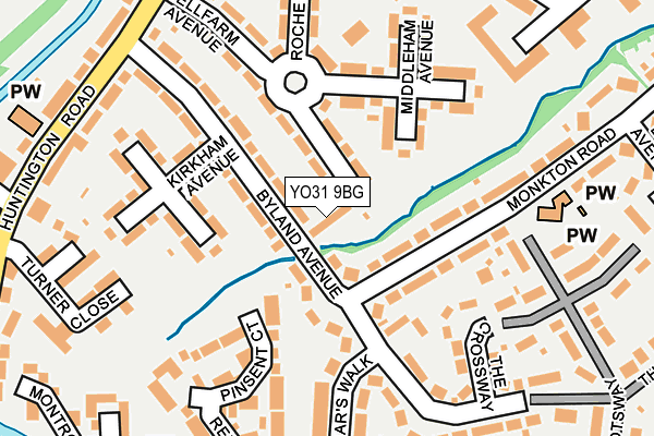 YO31 9BG map - OS OpenMap – Local (Ordnance Survey)