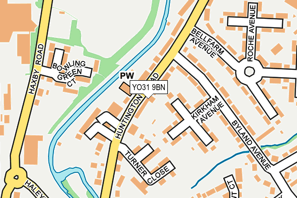 YO31 9BN map - OS OpenMap – Local (Ordnance Survey)