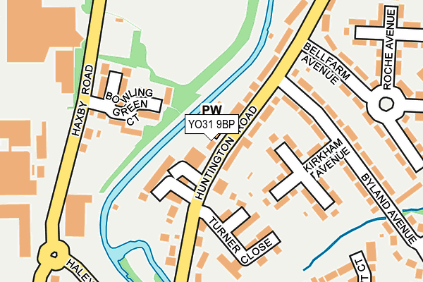 YO31 9BP map - OS OpenMap – Local (Ordnance Survey)