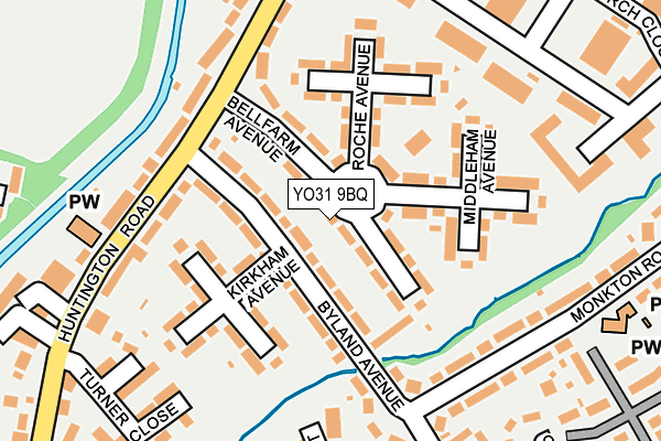 YO31 9BQ map - OS OpenMap – Local (Ordnance Survey)