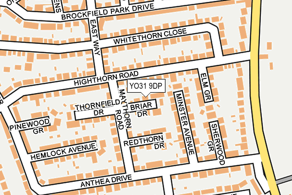 YO31 9DP map - OS OpenMap – Local (Ordnance Survey)