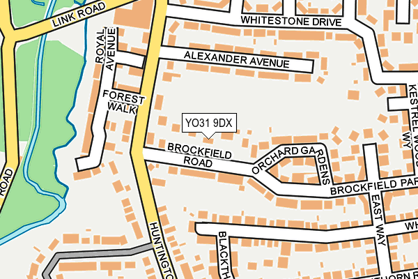 YO31 9DX map - OS OpenMap – Local (Ordnance Survey)