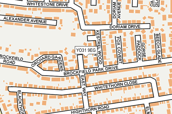 YO31 9EG map - OS OpenMap – Local (Ordnance Survey)