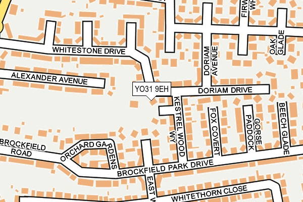 YO31 9EH map - OS OpenMap – Local (Ordnance Survey)