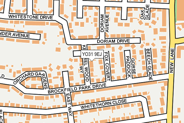 YO31 9EJ map - OS OpenMap – Local (Ordnance Survey)