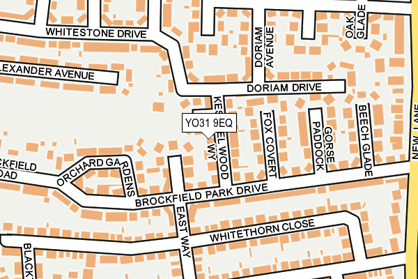 YO31 9EQ map - OS OpenMap – Local (Ordnance Survey)