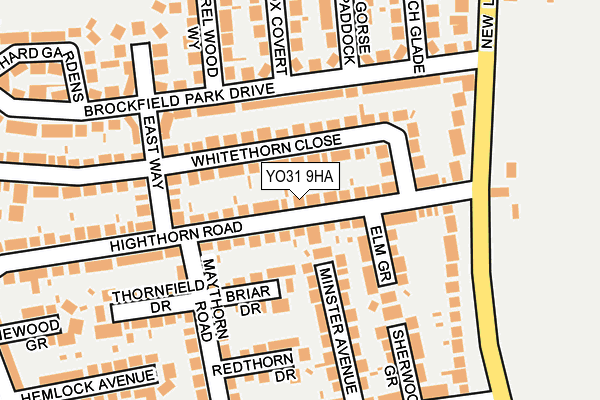 YO31 9HA map - OS OpenMap – Local (Ordnance Survey)