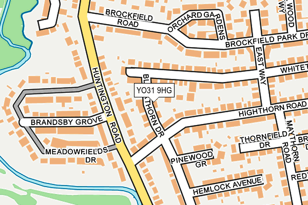 YO31 9HG map - OS OpenMap – Local (Ordnance Survey)