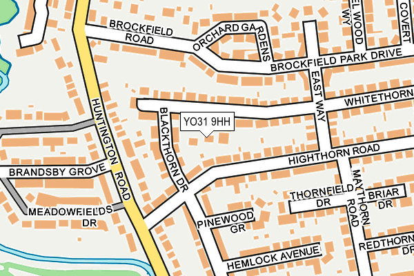 YO31 9HH map - OS OpenMap – Local (Ordnance Survey)