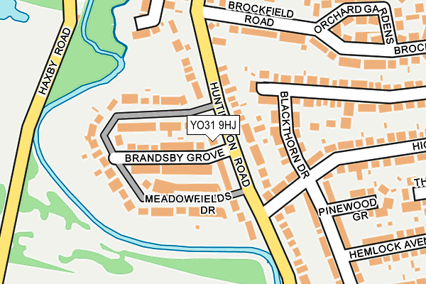 YO31 9HJ map - OS OpenMap – Local (Ordnance Survey)