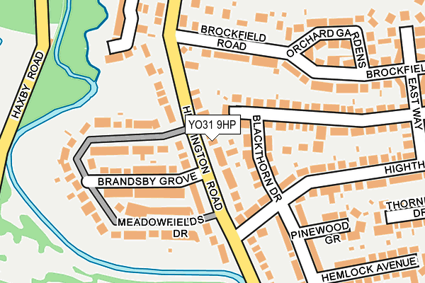 YO31 9HP map - OS OpenMap – Local (Ordnance Survey)