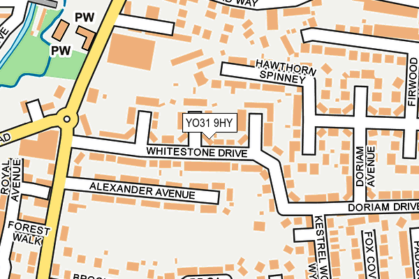 YO31 9HY map - OS OpenMap – Local (Ordnance Survey)