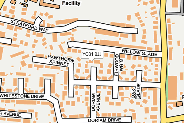 YO31 9JJ map - OS OpenMap – Local (Ordnance Survey)