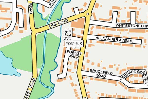 YO31 9JR map - OS OpenMap – Local (Ordnance Survey)