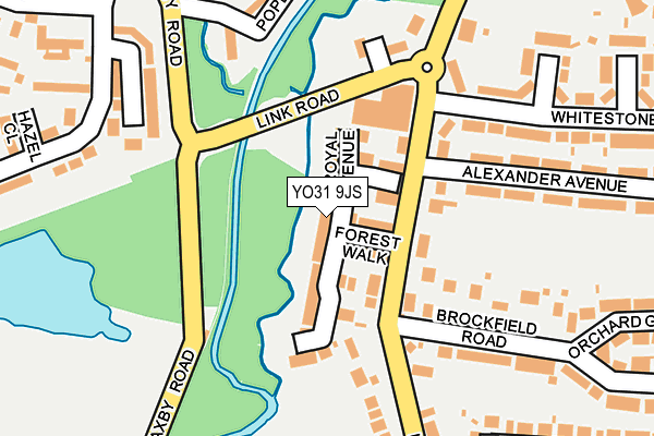 YO31 9JS map - OS OpenMap – Local (Ordnance Survey)