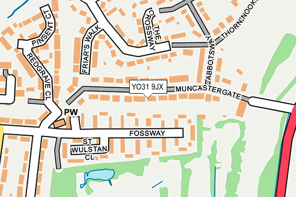 YO31 9JX map - OS OpenMap – Local (Ordnance Survey)