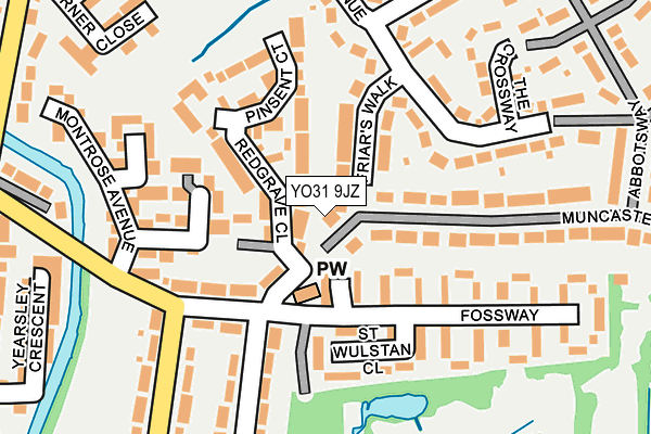 YO31 9JZ map - OS OpenMap – Local (Ordnance Survey)