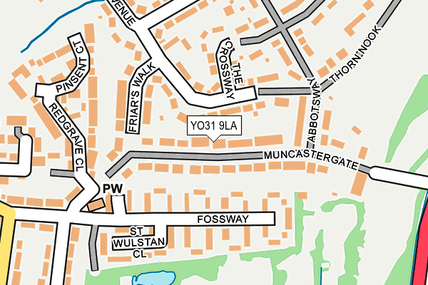 YO31 9LA map - OS OpenMap – Local (Ordnance Survey)