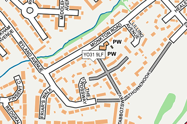 YO31 9LF map - OS OpenMap – Local (Ordnance Survey)