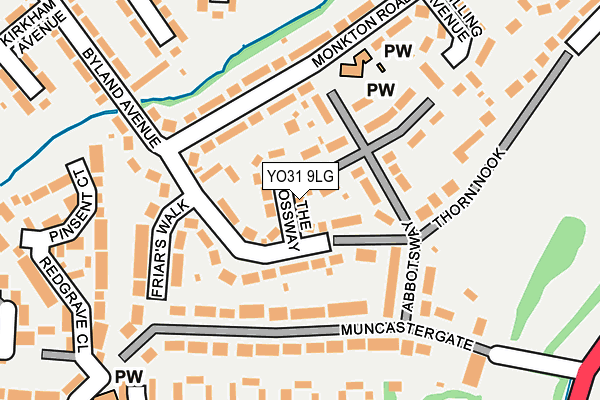 YO31 9LG map - OS OpenMap – Local (Ordnance Survey)