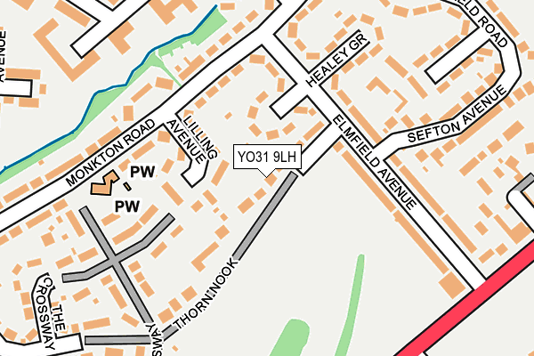 YO31 9LH map - OS OpenMap – Local (Ordnance Survey)