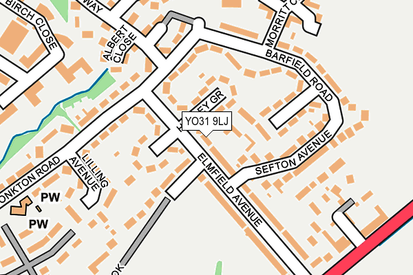 YO31 9LJ map - OS OpenMap – Local (Ordnance Survey)