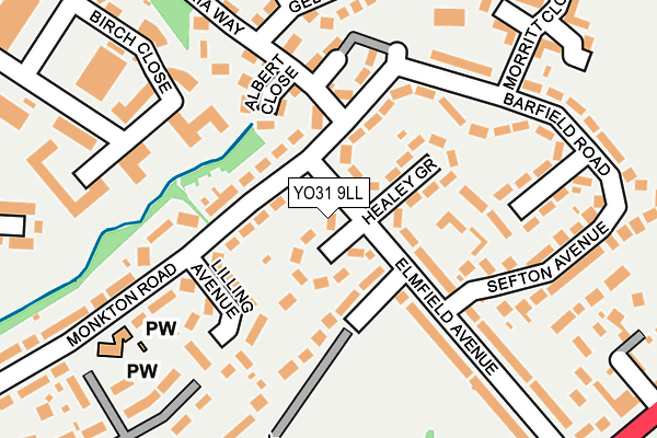 YO31 9LL map - OS OpenMap – Local (Ordnance Survey)