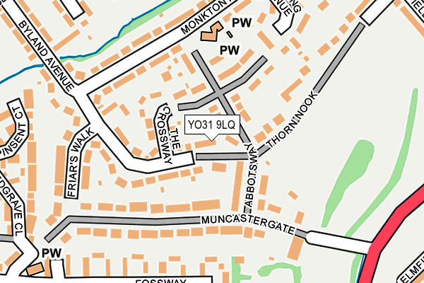 YO31 9LQ map - OS OpenMap – Local (Ordnance Survey)