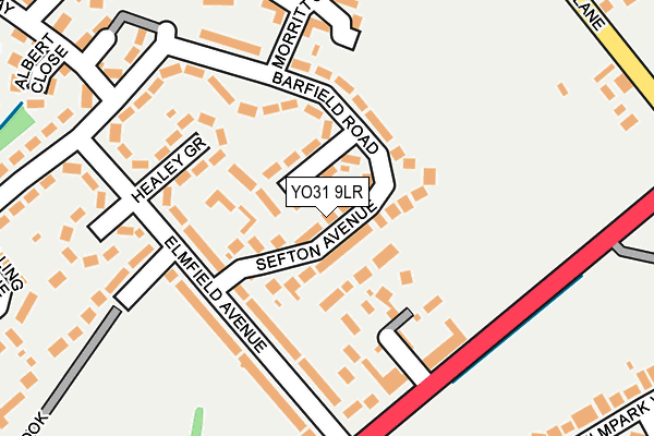 YO31 9LR map - OS OpenMap – Local (Ordnance Survey)