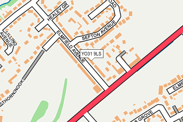 YO31 9LS map - OS OpenMap – Local (Ordnance Survey)